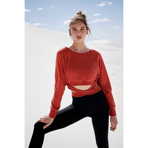 Free People Sweaters - Free people Superwoman Sweat wrap sweater